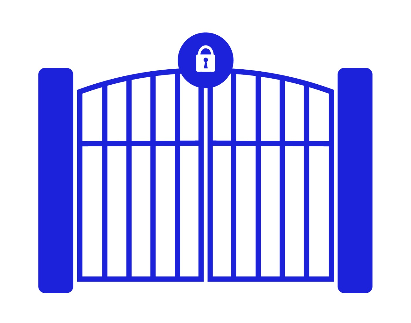 Securely gated property Securely gated property